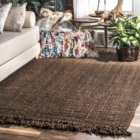 nuLOOM 6' x 9' Daniela Farmhouse Chunky Jute Area Rug